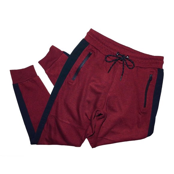 Jogger Sweatpants Bundle Set Black Old Navy Maroon Aeropostale Zip Pockets Sz S - Picture 8 of 11